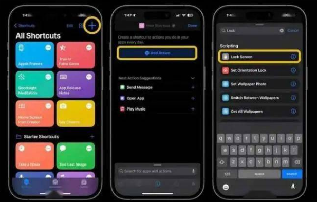 白塔苹果14锁屏维修店分享iPhone14升级iOS16.4后如何创建锁屏快捷方式 