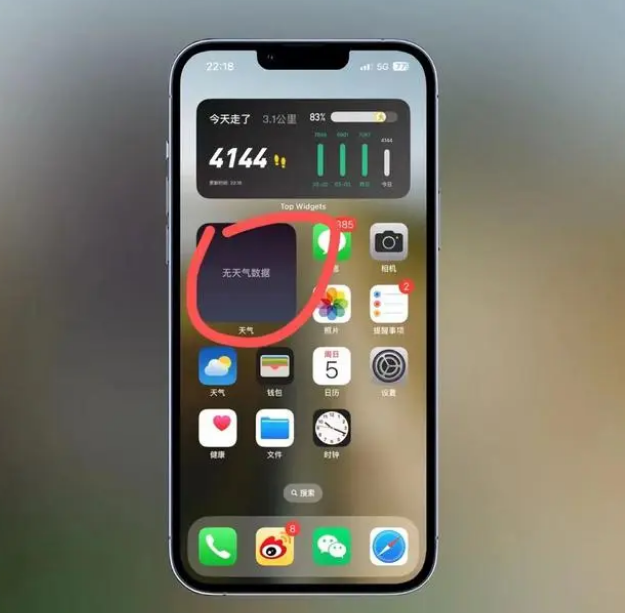 白塔苹果手机维修分享:iOS16主屏幕天气小组件无法正常工作怎么办？ 