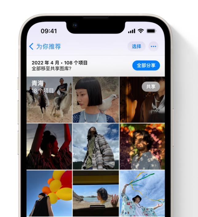 白塔苹果维修网点分享在 iPhone 上使用共享图库 