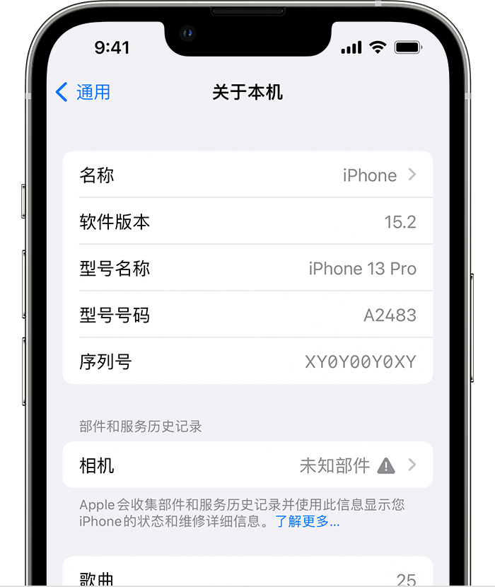 白塔苹果维修分享iPhone 出现提示相机“未知部件”是什么原因？ 