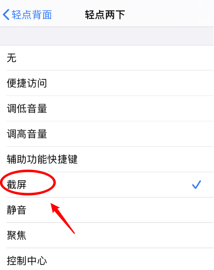 白塔苹果手机维修分享iPhone12如何启用双击截屏 
